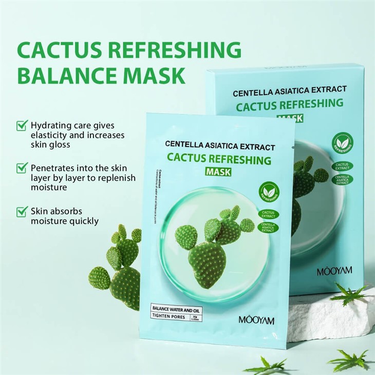 Revitalize Your Skin With MOOYAM Cactus Refreshing Facial Mask