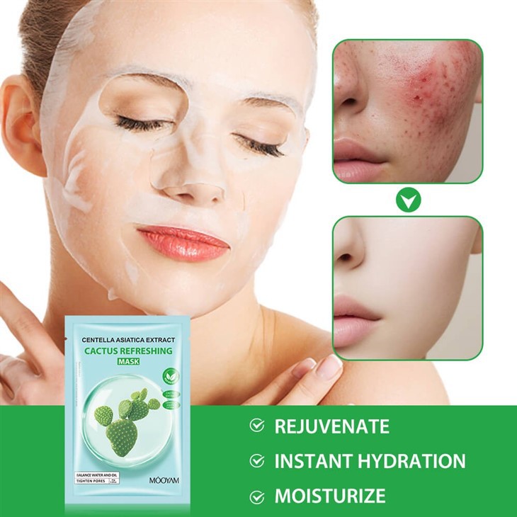 Revitalize Your Skin With MOOYAM Cactus Refreshing Facial Mask